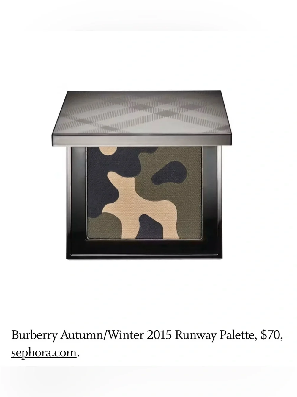NIB Burberry Runway Palette Autumn/Winter 2015 Eyeshadow Camouflage LE UNOPENED